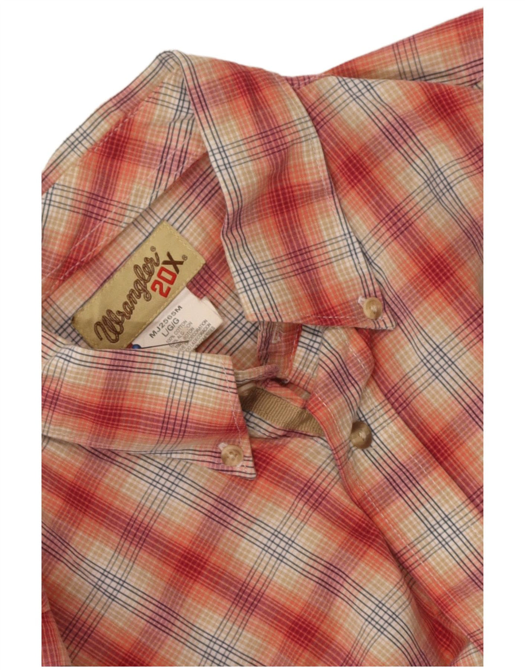 Camicia da uomo Wrangler in cotone a quadri rossi grandi