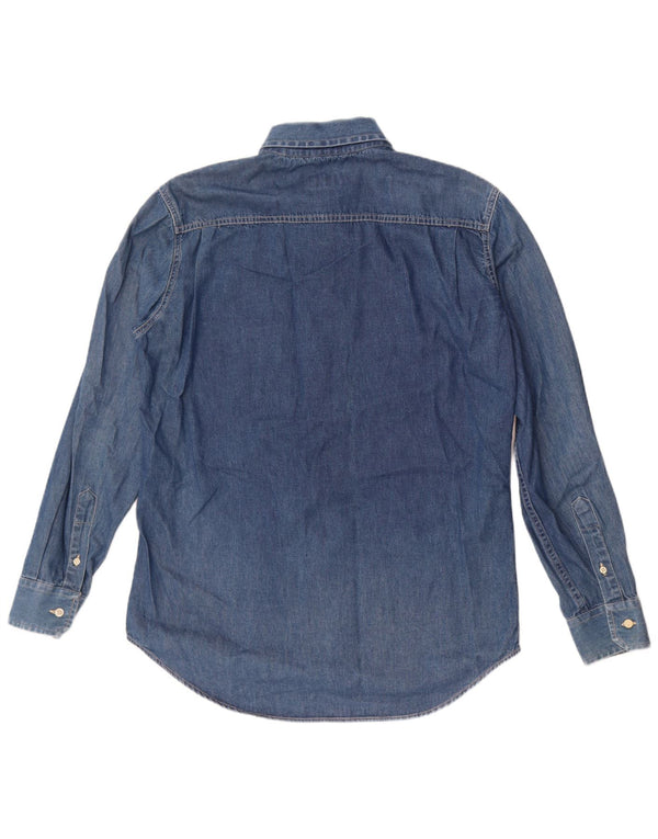 Camicia di jeans da uomo KEEGAN grande cotone blu
