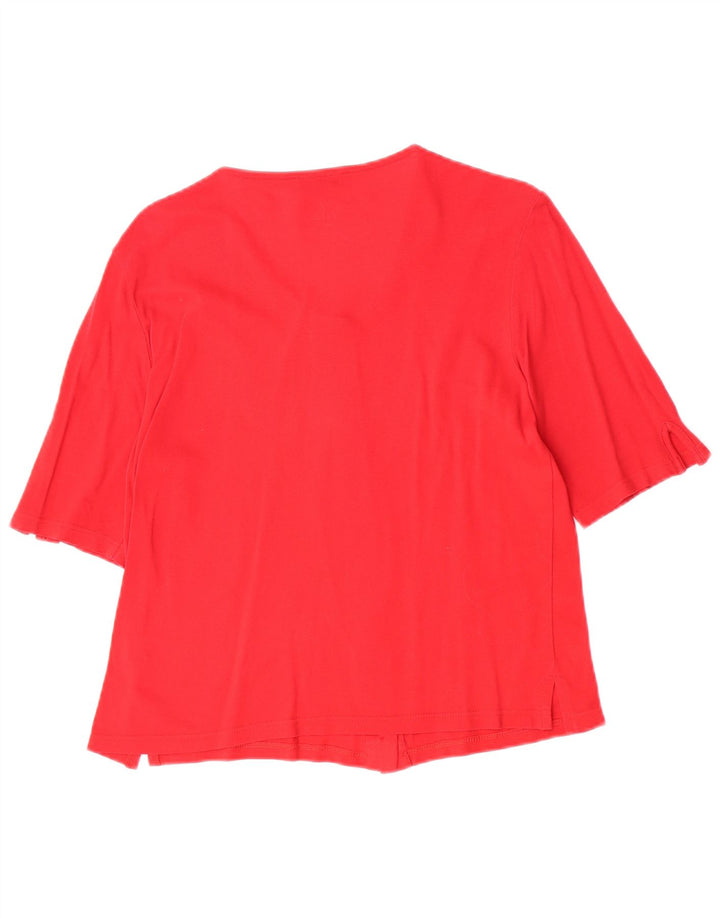 Camicetta a maniche corte da donna Sergio Tacchini IT 48 XL Rossa