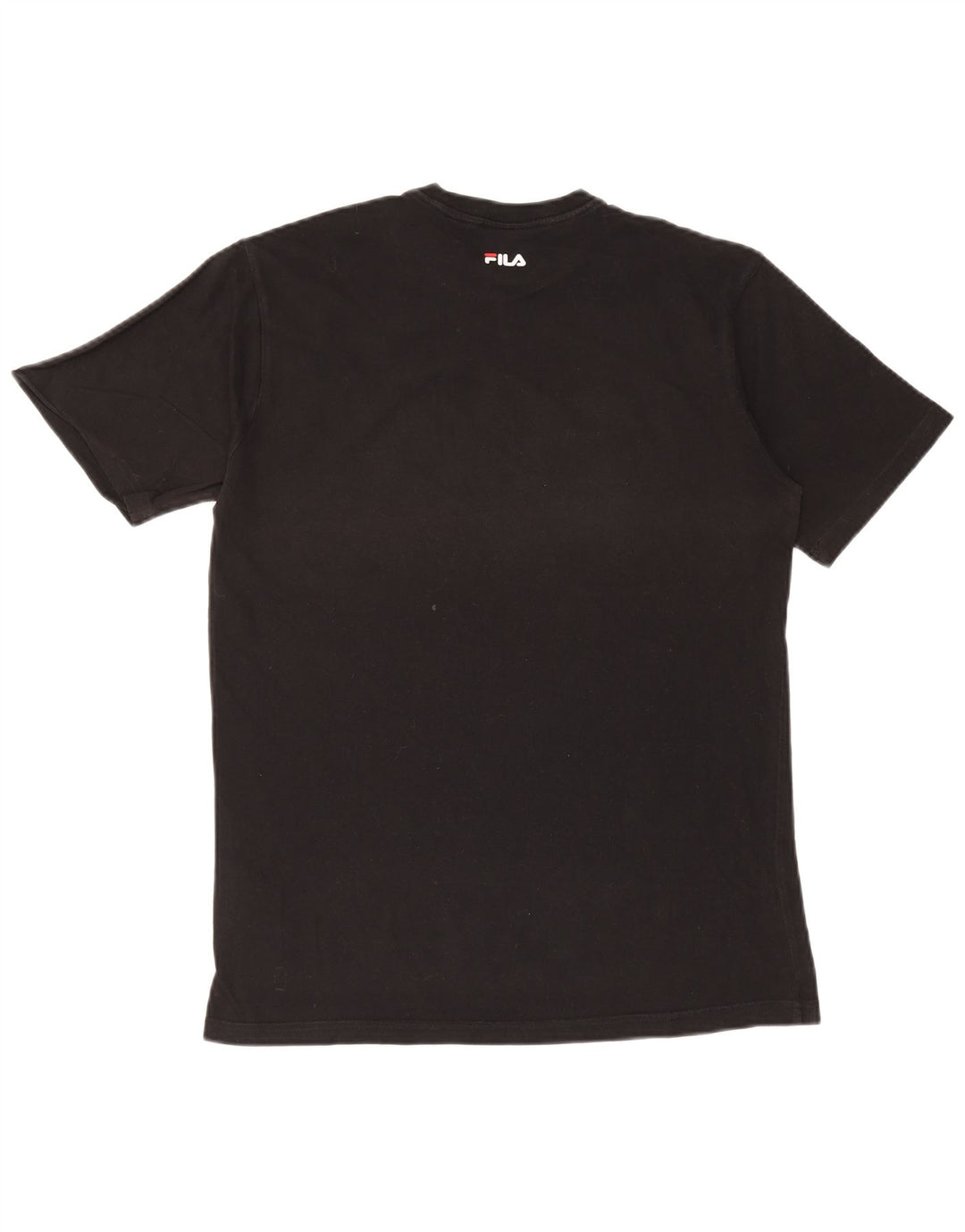 T-shirt grafica da uomo Fila Top Small in cotone nero