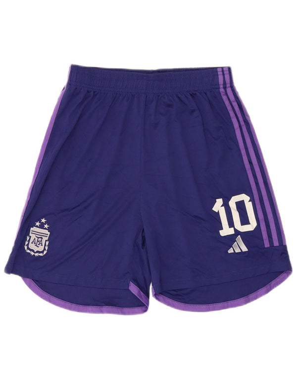 Pantaloncini sportivi grafici Adidas da uomo della nazionale argentina di calcio viola medio