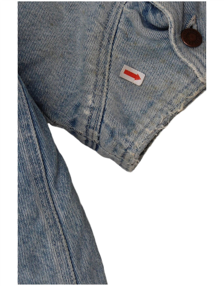 Giacca uniforme da uomo in denim Sherpa UK 42 XL Blu
