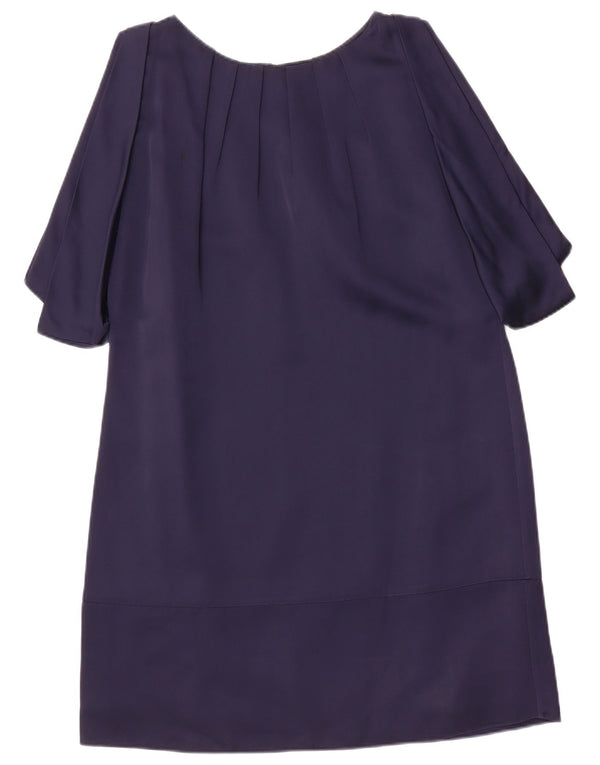 Abito a trapezio con maniche a 3/4 da donna Monsoon UK 14 Grande acetato blu navy