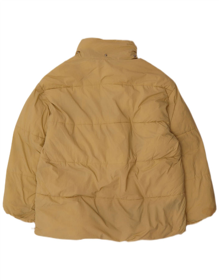 Giacca imbottita oversize da donna ZARA UK 14 Poliestere beige medio