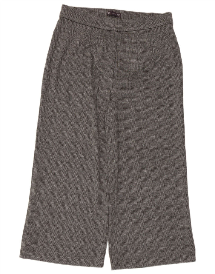 Pantaloni corti da donna Marks & Spencer UK 16 Large W34 L24 a quadri grigi