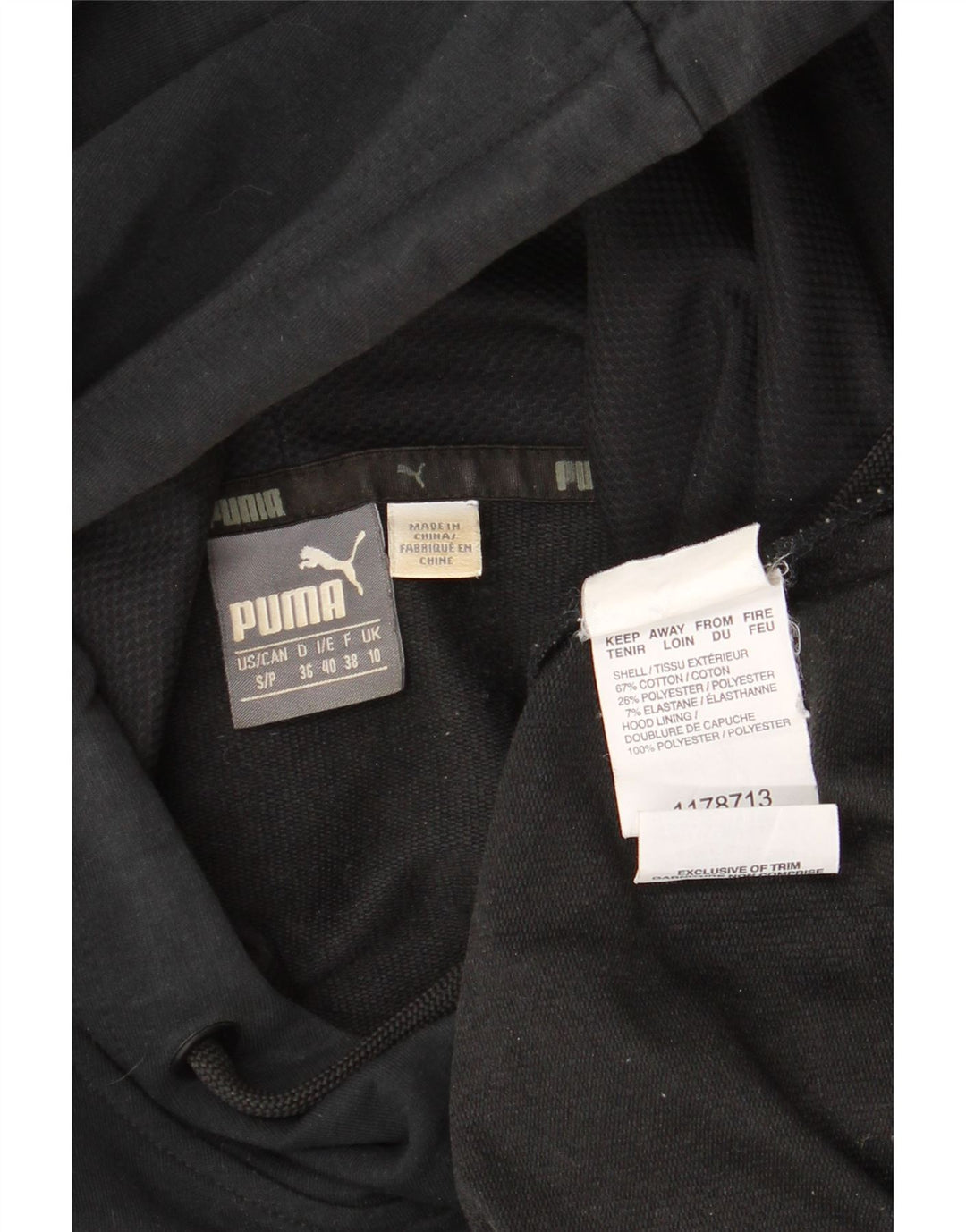 Felpa con cappuccio da donna PUMA UK 10 piccola in cotone nero