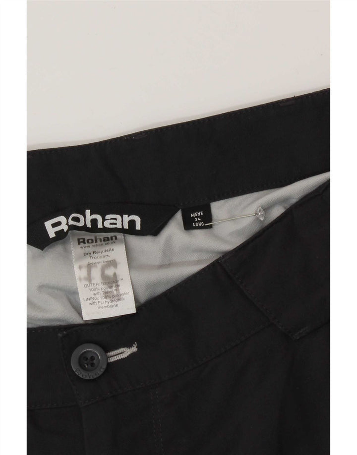 Pantaloni da trekking da uomo Rohan W34 L32 blu navy in poliammide