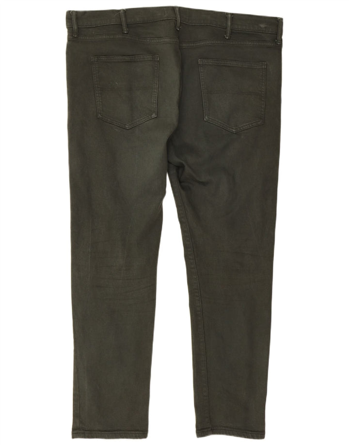 Jeans slim da uomo Marks & Spencer W42 L31 cotone verde