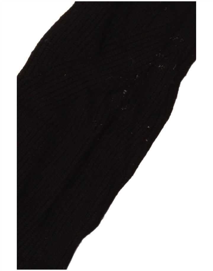 Maglione cardigan aperto da donna Marks & Spencer UK 14 grande viscosa nera