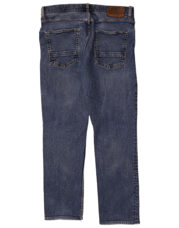 Jeans dritti Denton da uomo Tommy Hilfiger W32 L30 cotone blu
