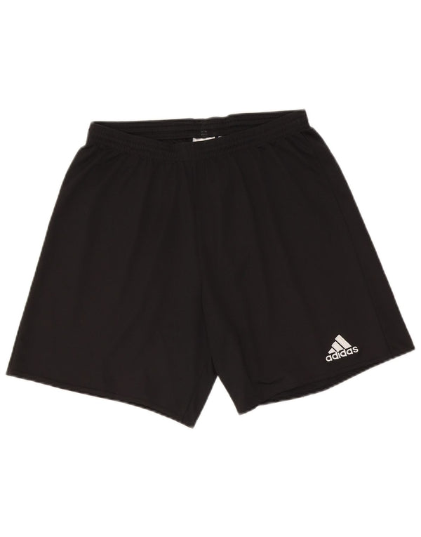 Pantaloncini sportivi Adidas Climalite da uomo medio poliestere nero