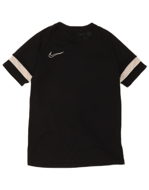 T-shirt da ragazzo Nike Dri Fit Top 12-13 anni Large in poliestere color block nero