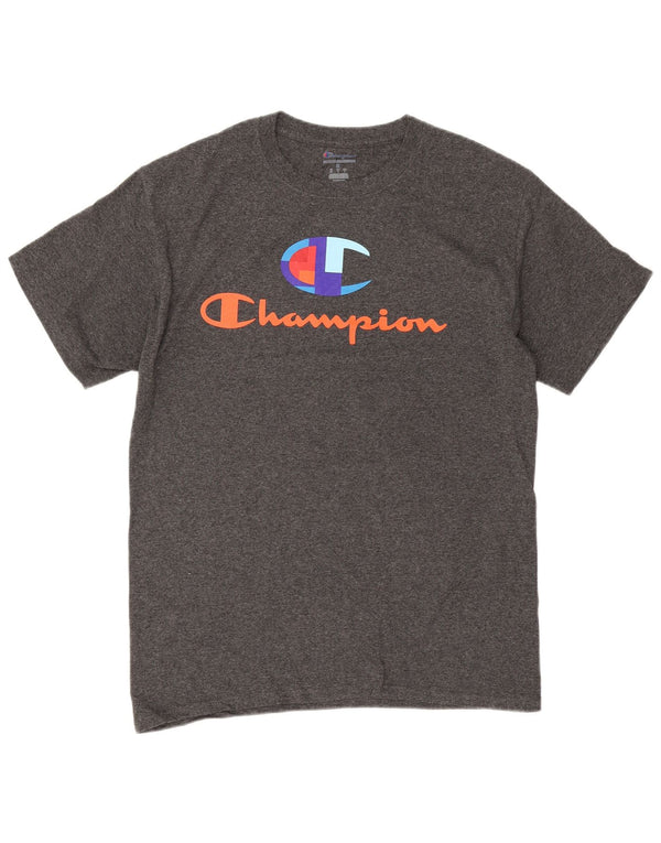 T-shirt grafica da uomo Champion Top grigio medio