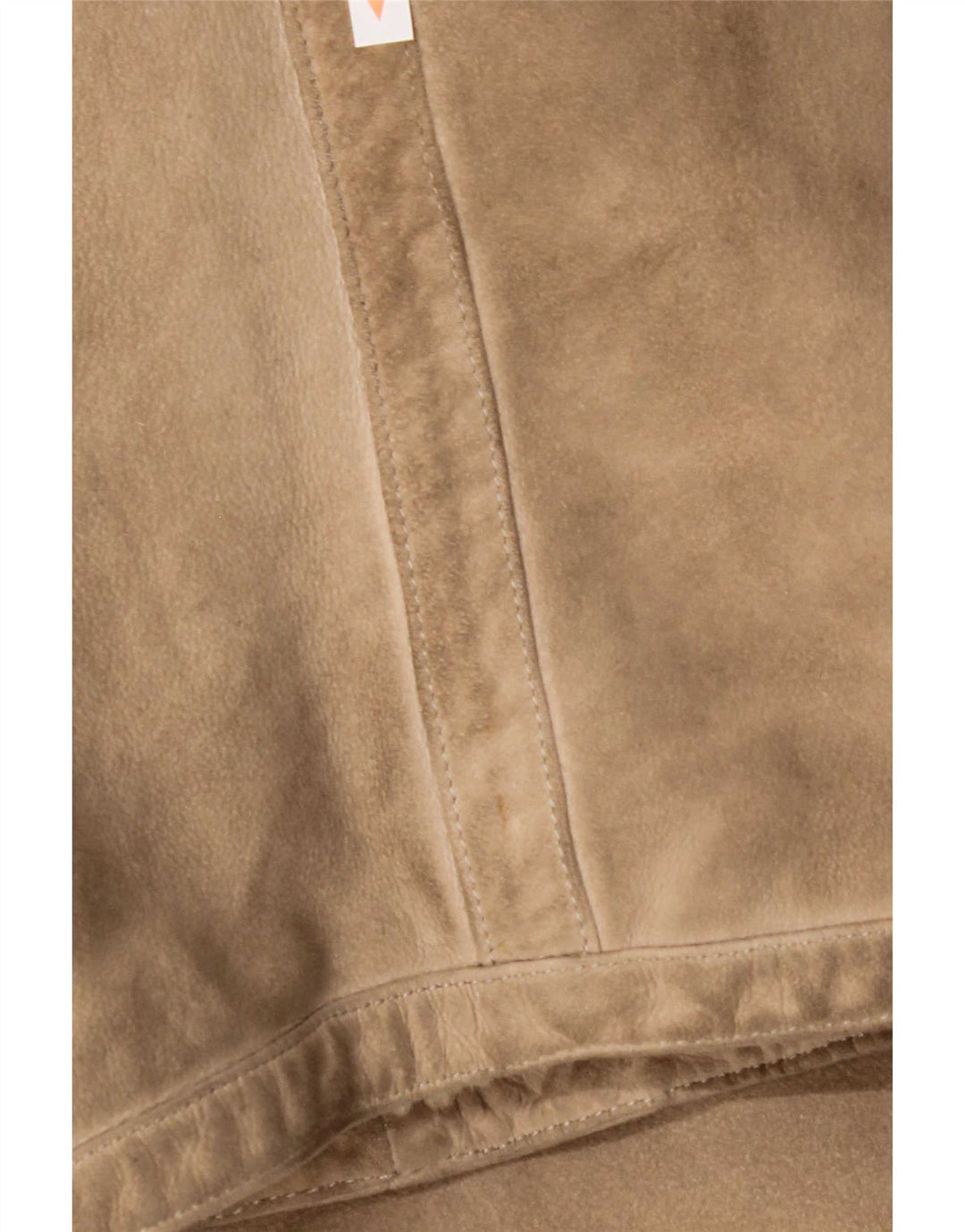 Cappotto in shearling vintage da donna con maniche a 3/4 UK 14 Beige medio