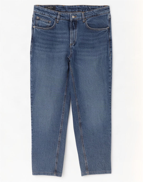 Massimo Dutti Mens Tapered Jeans EU 44 Large W34 L29 Blue Cotton