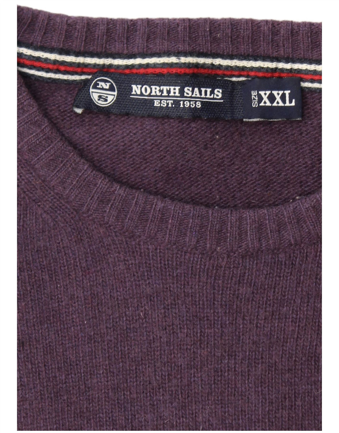 NORTH SAILS Maglione girocollo da uomo 2XL Lana viola
