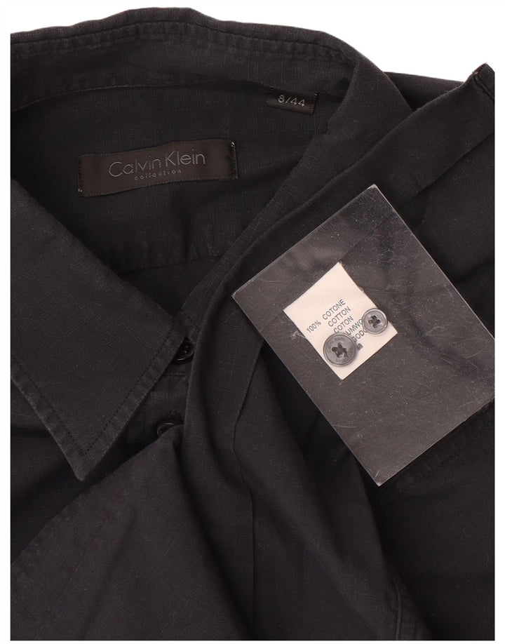 Camicia da donna Calvin Klein US 8 cotone blu navy medio