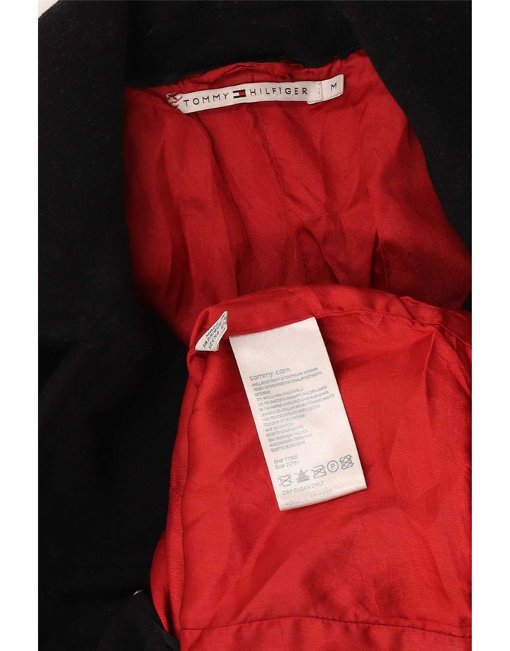 Cappotto da marinaio da donna Tommy Hilfiger UK 12 lana nera media