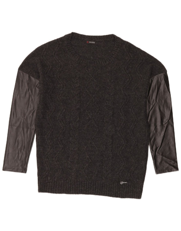 Maglione maglione con scollo a barca da donna Guess UK 20 2XL Grigio
