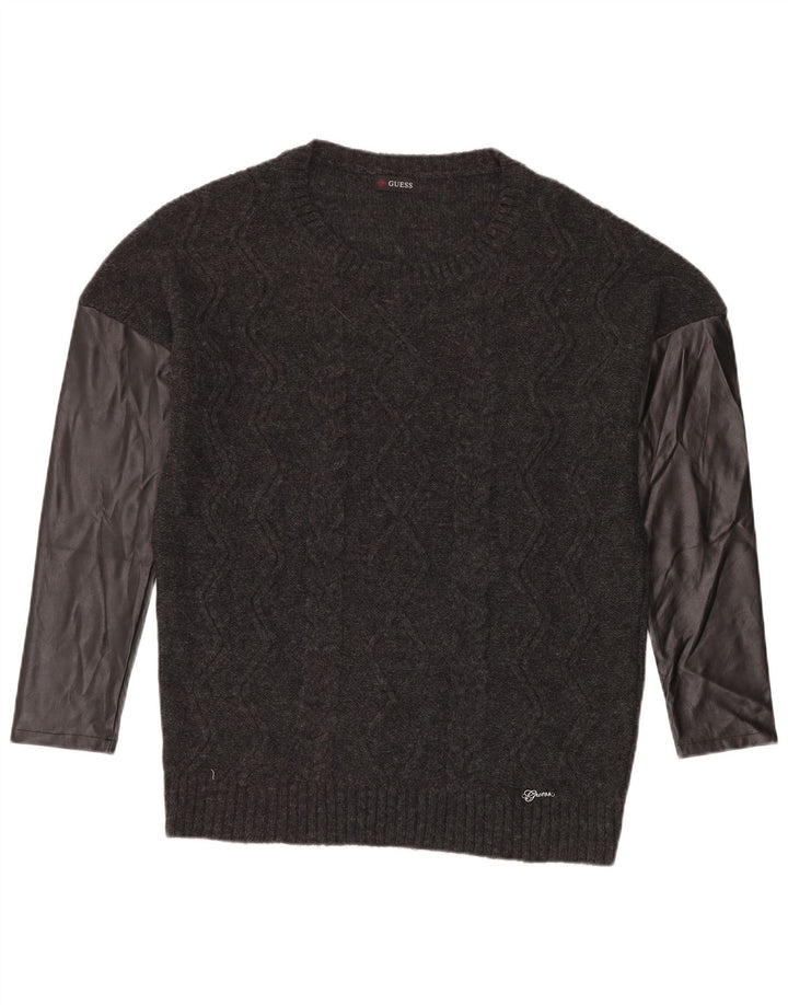 Maglione maglione con scollo a barca da donna Guess UK 20 2XL Grigio