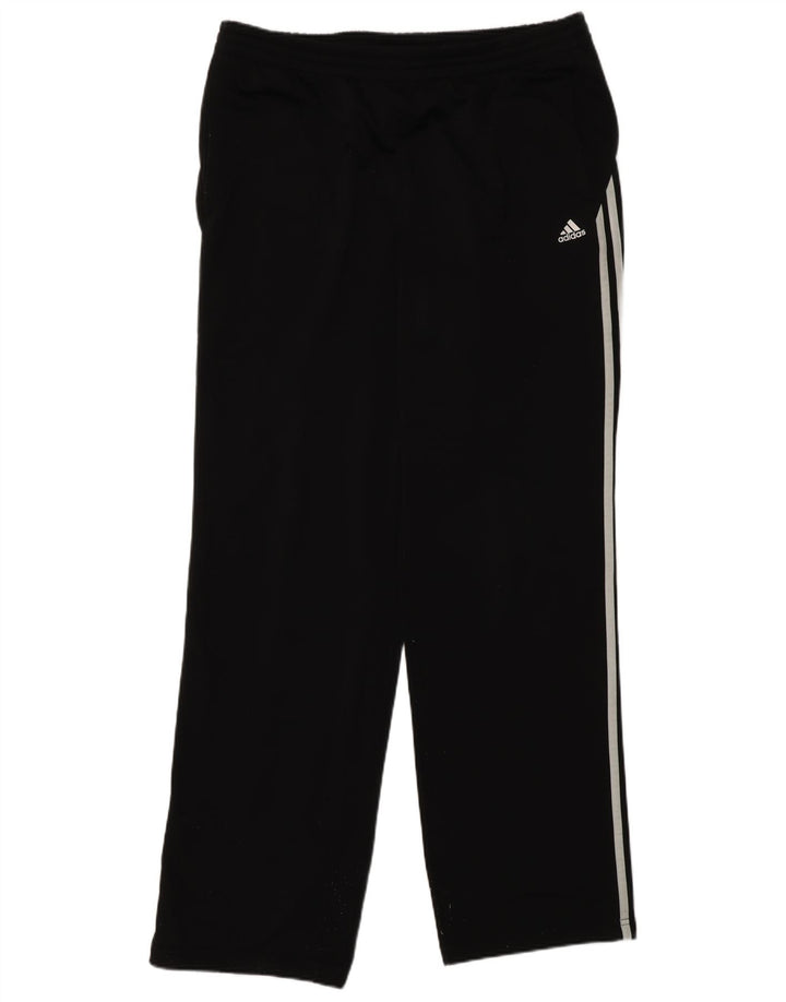 Pantaloni da tuta da uomo Adidas Large neri in poliestere