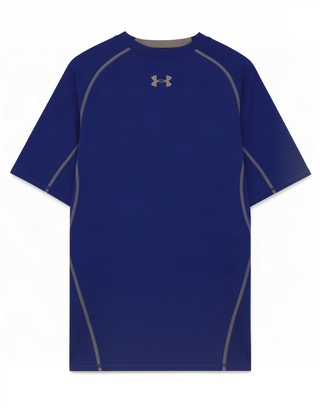 T-shirt grafica a compressione da uomo Under Armour Top in poliestere blu medio