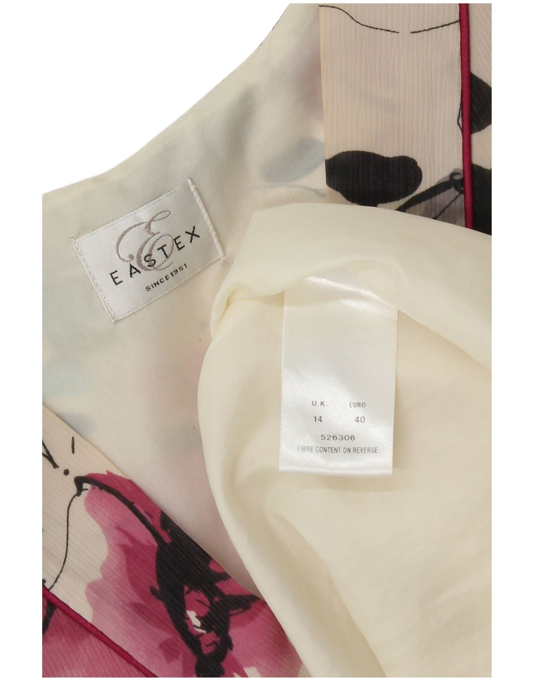 Abito a trapezio da donna Eastex UK 14 Grande poliestere floreale multicolore