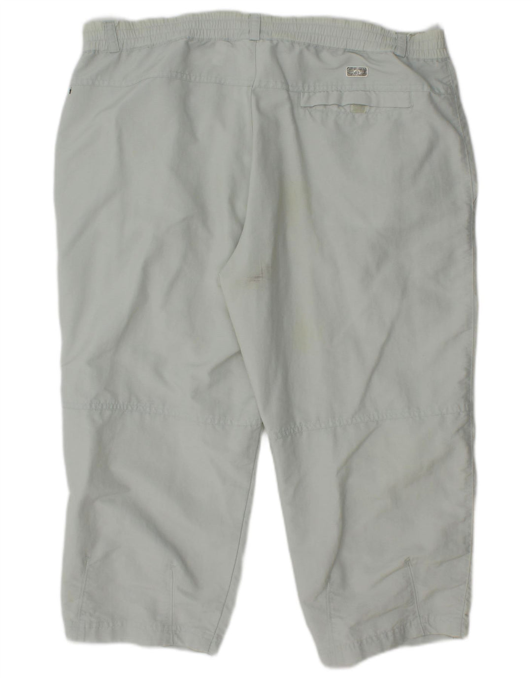 Pantaloni Capri dritti da uomo Adidas W34 L21 in poliammide bianco sporco