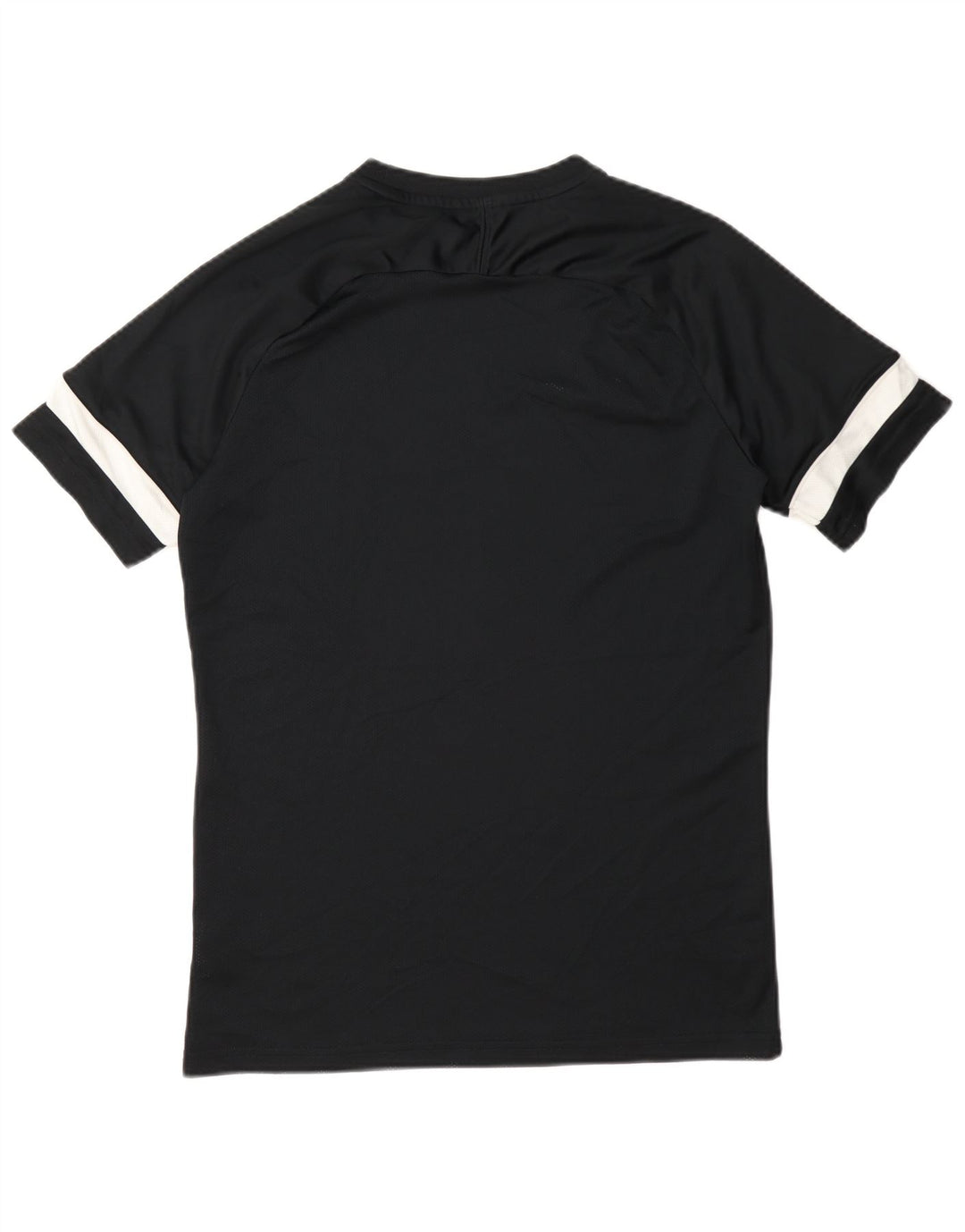 T-shirt Nike da uomo Dri Fit, top in poliestere color block medio nero