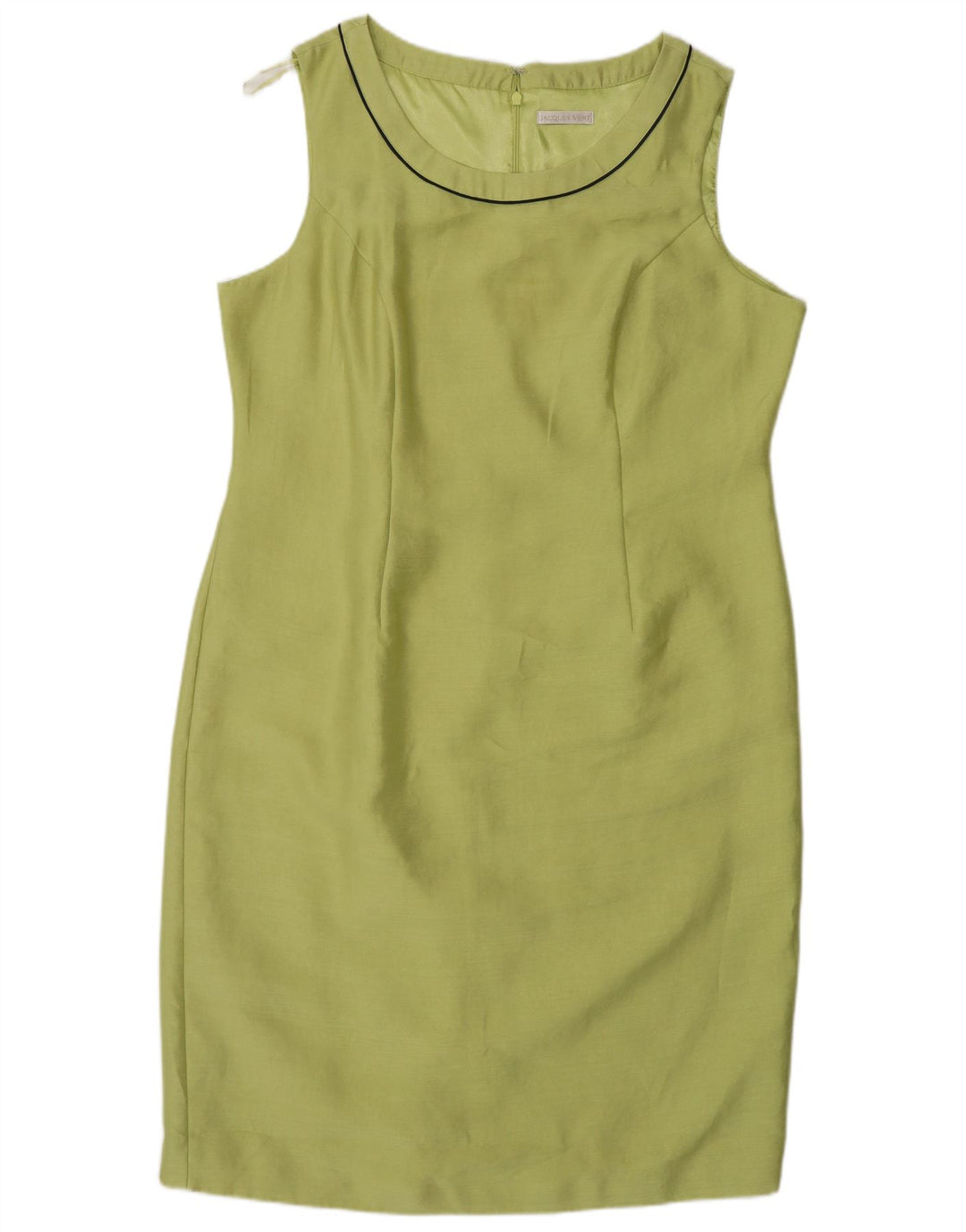 Abito tubino senza maniche da donna Jacques Vert UK 18 XL poliestere verde