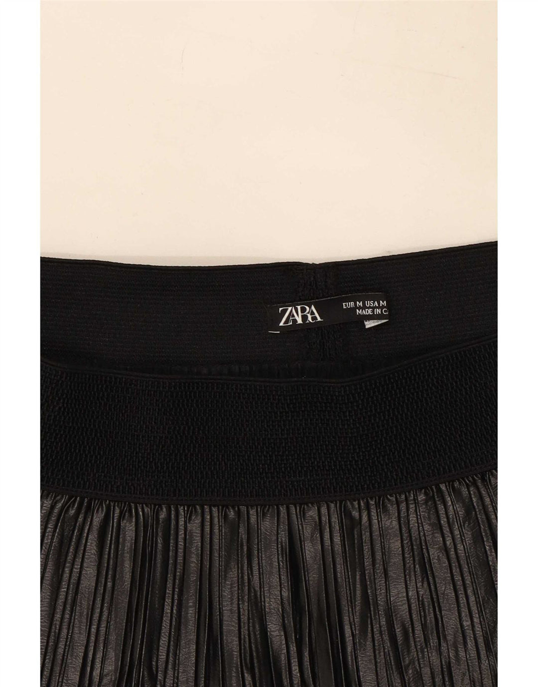 Gonna a pieghe Zara da donna media W28 poliestere nero