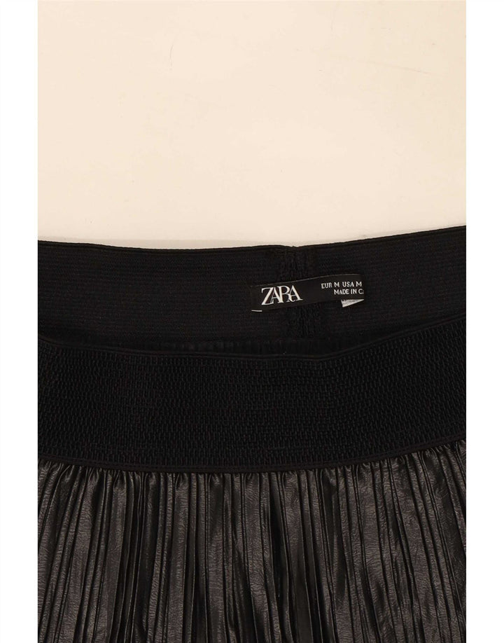 Gonna a pieghe Zara da donna media W28 poliestere nero