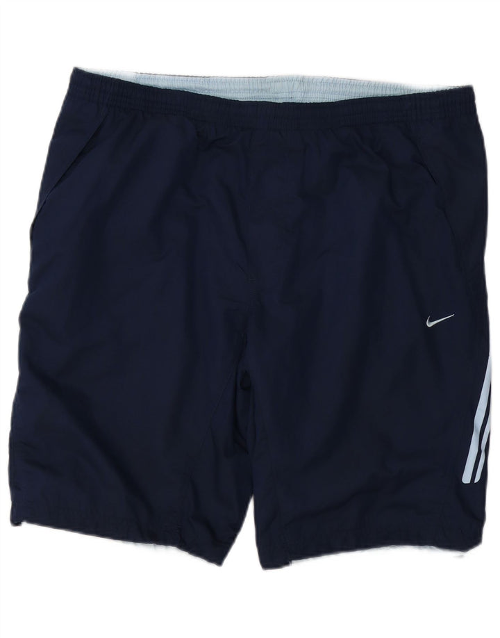 Pantaloncini sportivi da uomo NIKE Large blu navy in poliestere