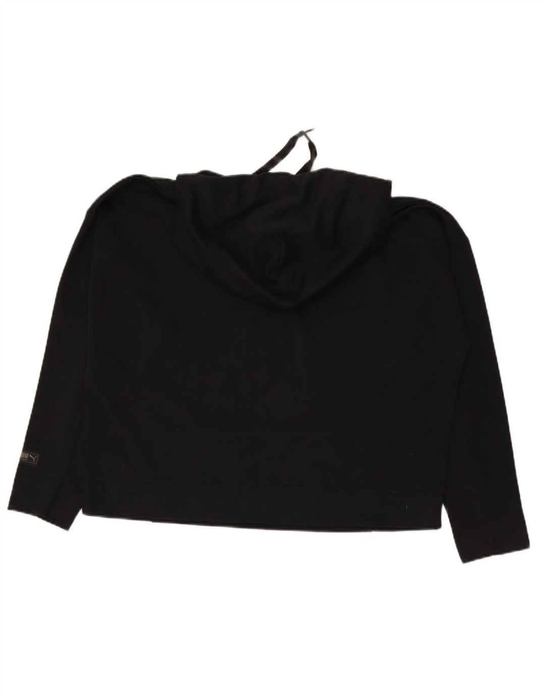 PUMA Womens Oversized Graphic Hoodie Jumper UK 14 Large Black