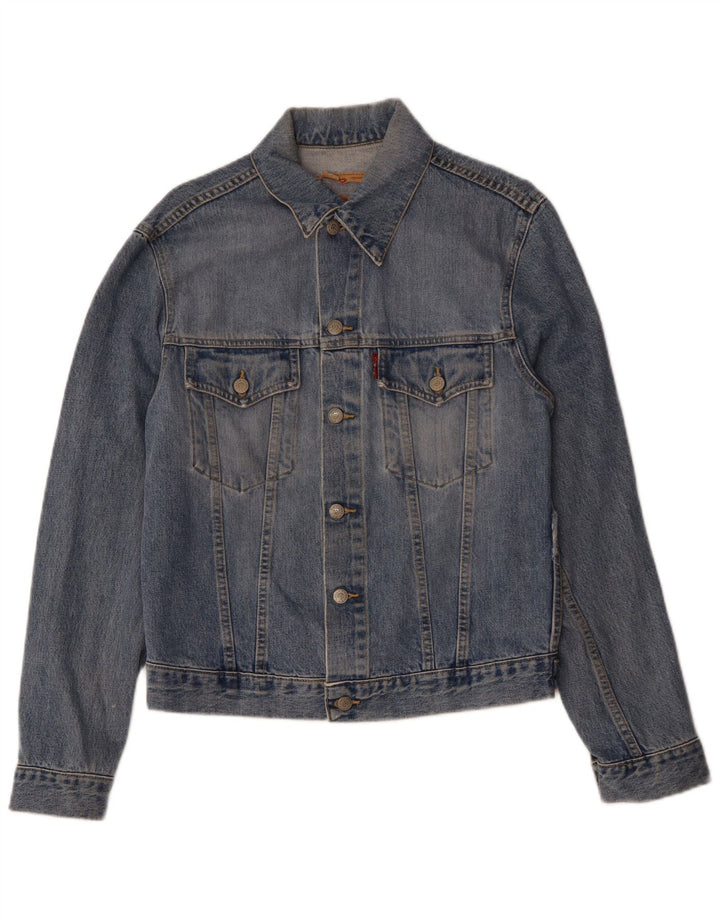 Giacca di jeans da uomo LEVI'S UK 38 Cotone blu medio