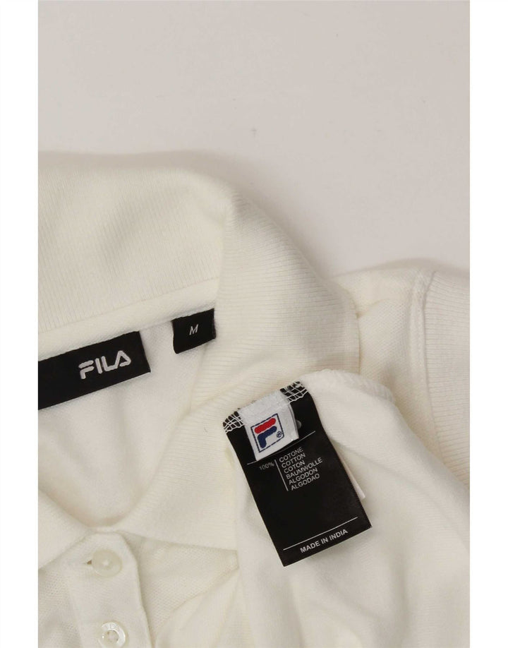 Polo senza maniche da donna Fila UK 12 cotone bianco medio