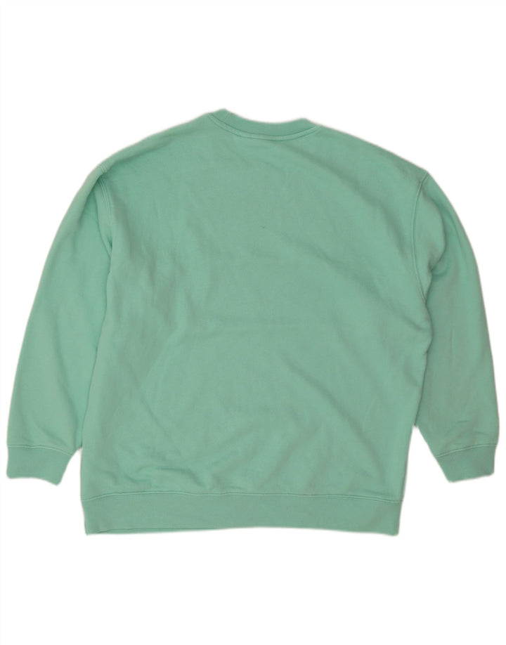 Felpa oversize da donna Adidas Jumper UK 12/14 Colorblock verde medio