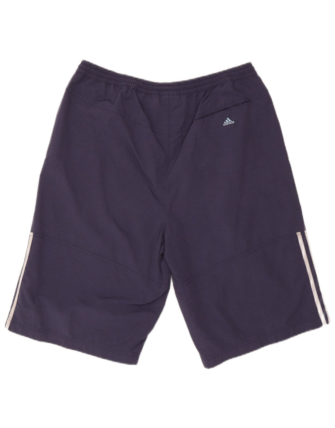 Pantaloncini sportivi da uomo ADIDAS grandi in poliestere blu navy