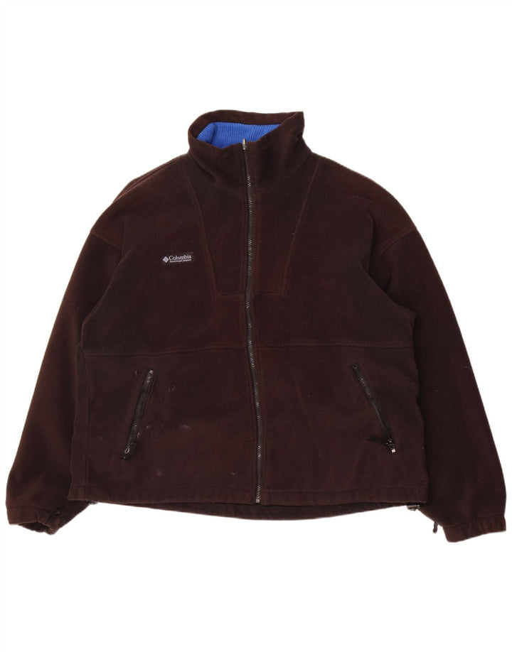 Giacca in pile da uomo Columbia UK 42 XL Nera