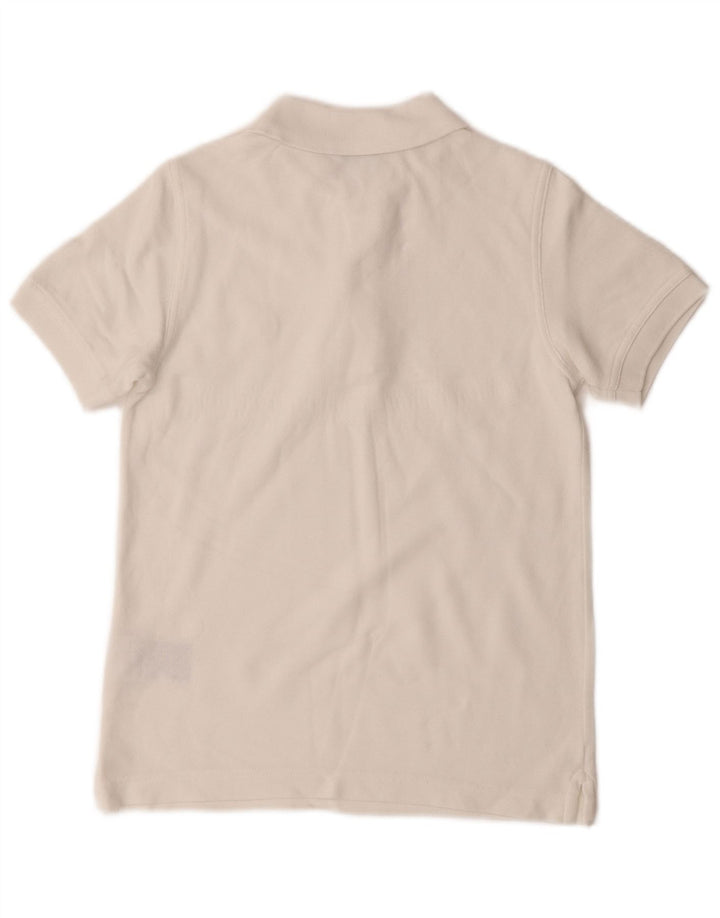 Polo Benetton Bambino 7-8 Anni Cotone Medio Bianco
