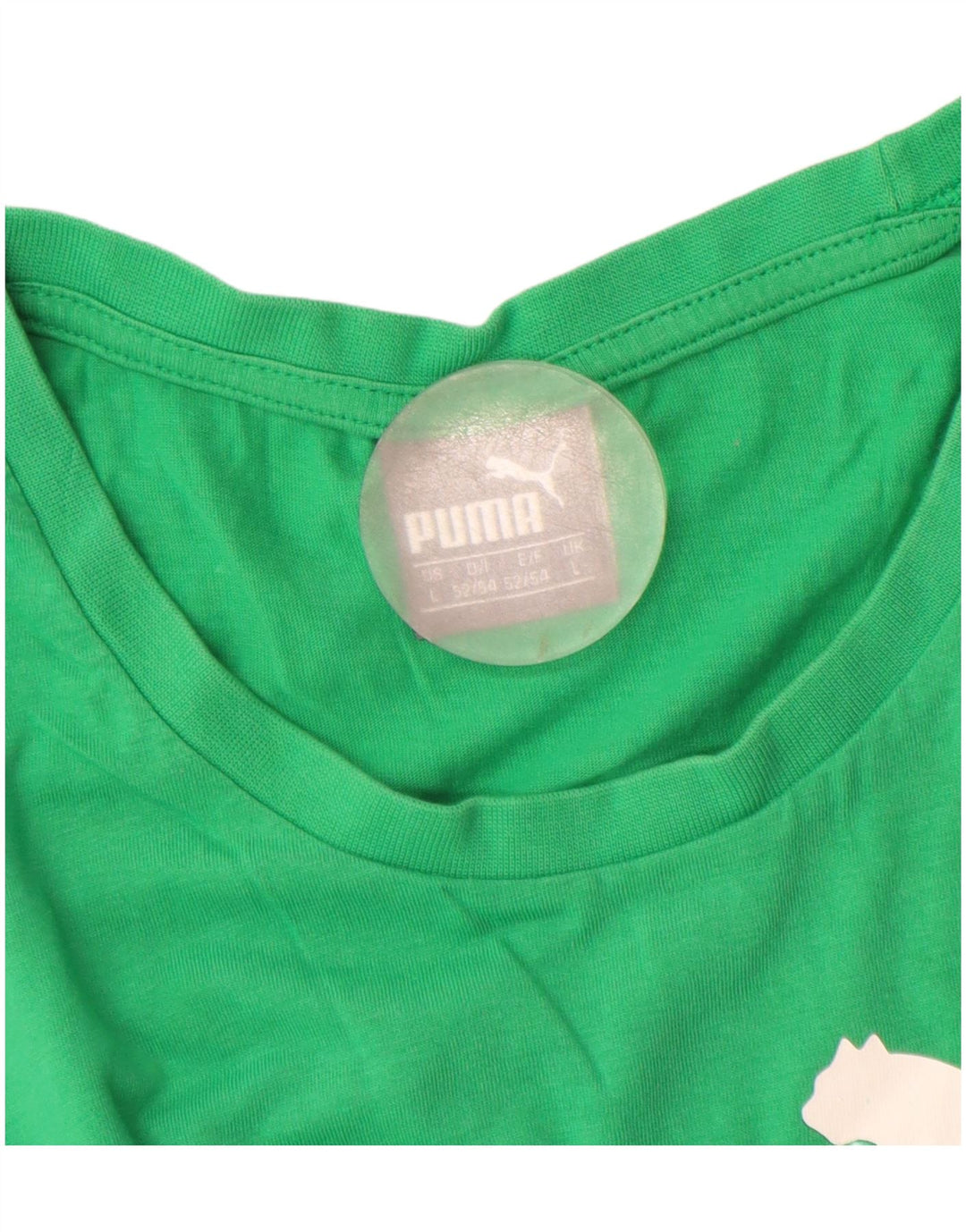 Canotta grafica da uomo Puma grande in cotone verde