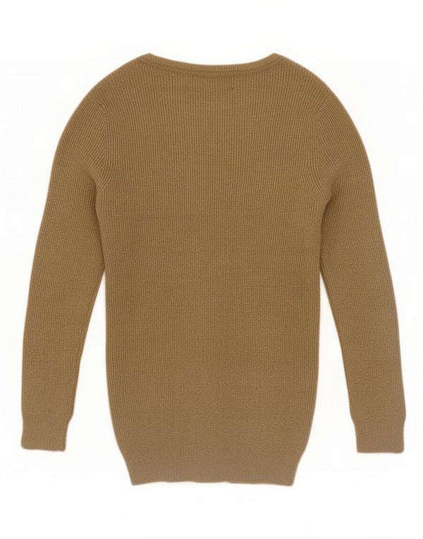 Zara Womens Cardigan Sweater UK 12 Medium Gold Viscose