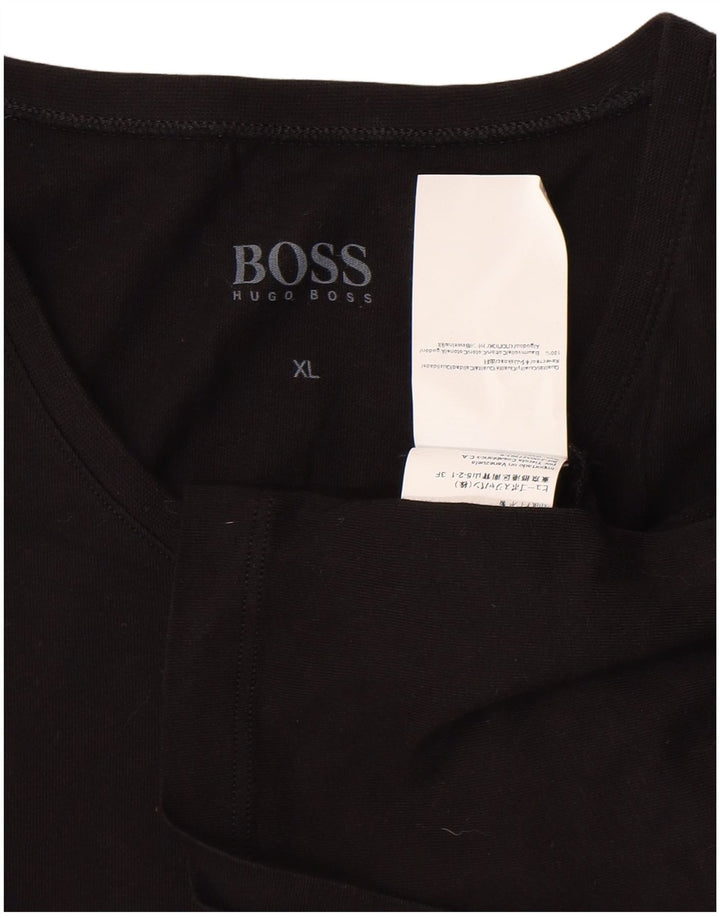 T-shirt da uomo HUGO BOSS XL nera in cotone