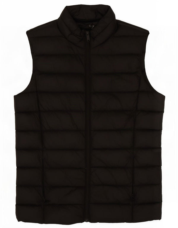 Gilet imbottito da donna Marks & Spencer UK 8 Small Nero in poliammide