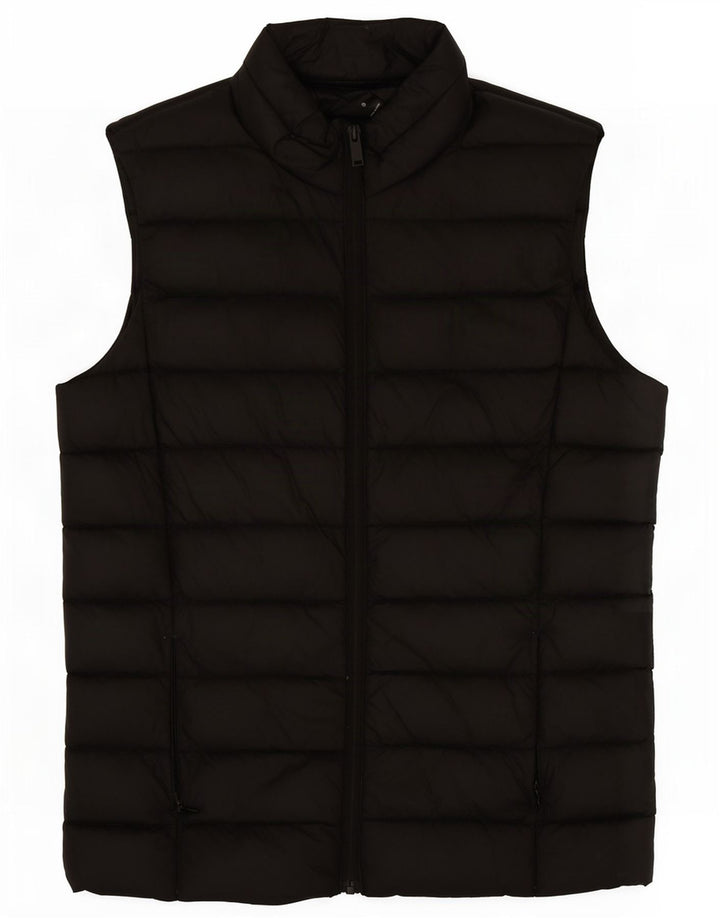 Gilet imbottito da donna Marks & Spencer UK 8 Small Nero in poliammide