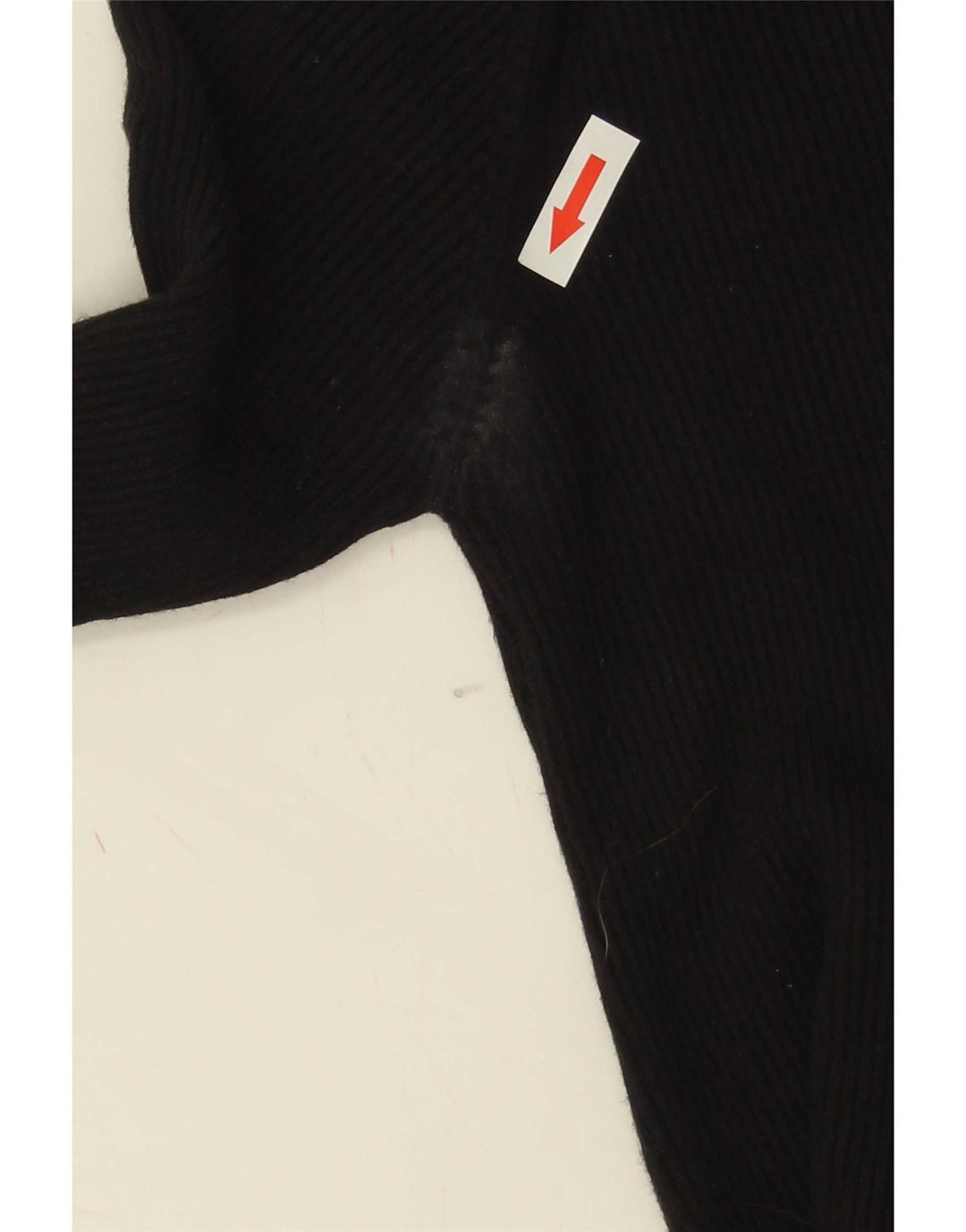 Top corto da donna Zara con maniche a 3/4 UK 8 Small in viscosa nera