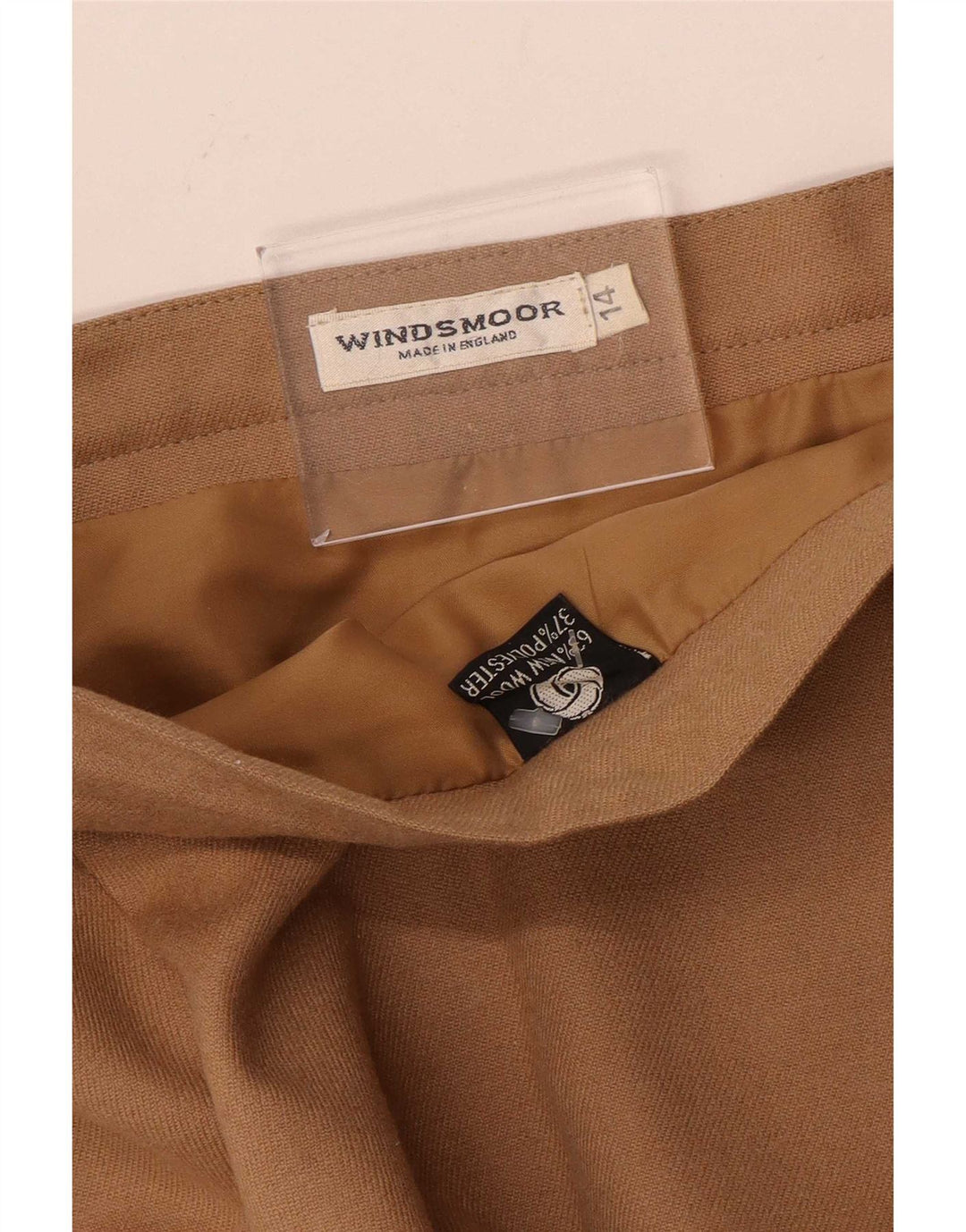 Gonna longuette da donna Windsmoor UK 14 Media W28 Beige Lana