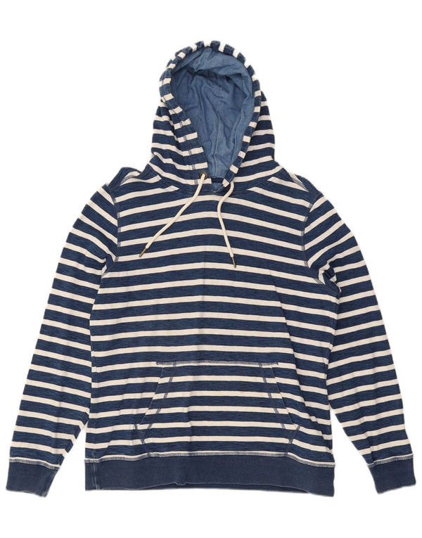 Felpa con cappuccio da donna Fat Face UK 12 Cotone gessato blu medio