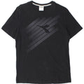 T-shirt grafica da uomo Diadora Top in cotone nero medio