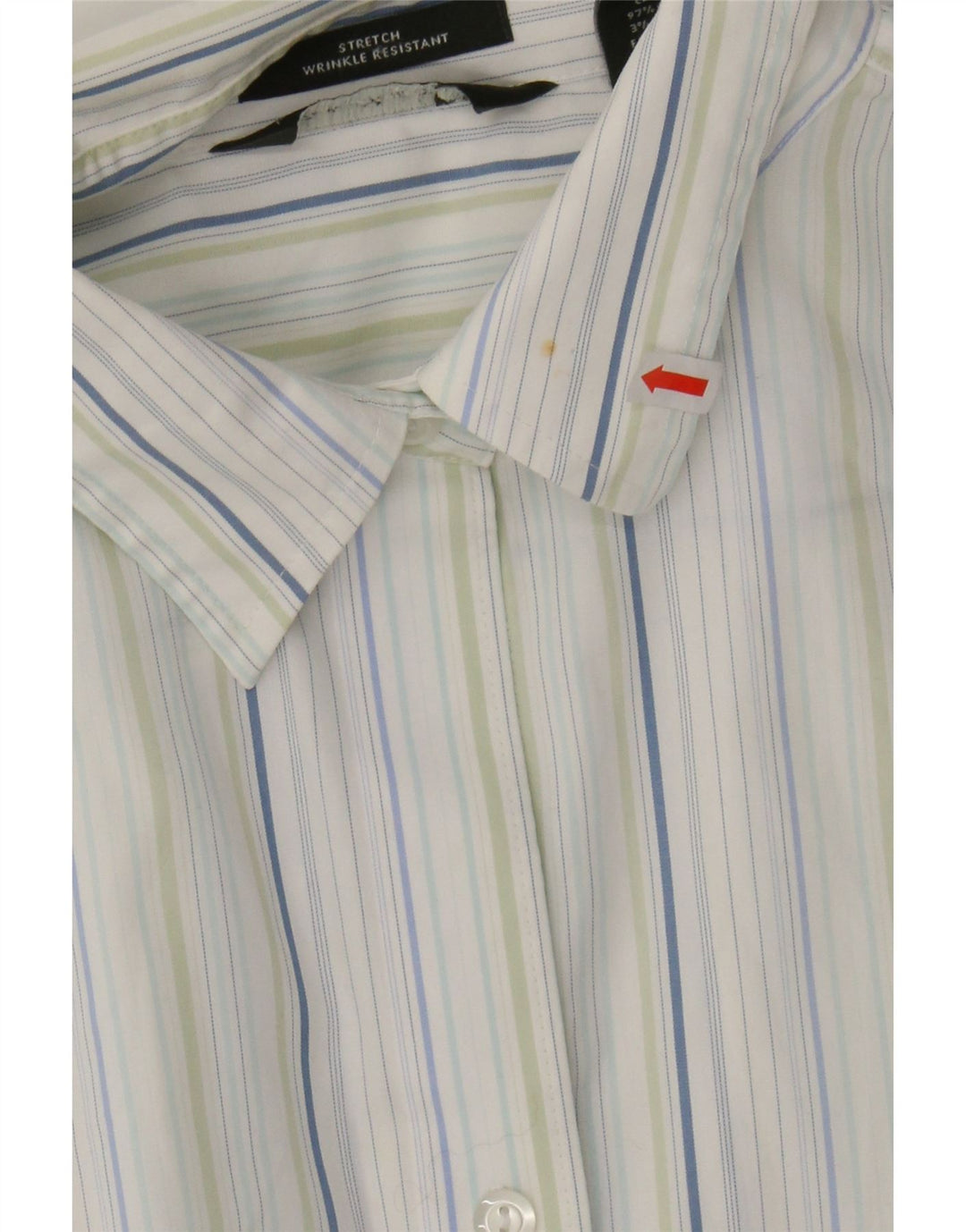 EDDIE BAUER Womens Shirt UK 16 Large Blue Striped Cotton